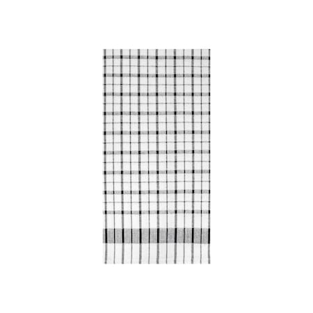 Ritz Wonder Kitchen Towel 100% Cotton Flat Wvn Lintless White/Black, PK 12 11787